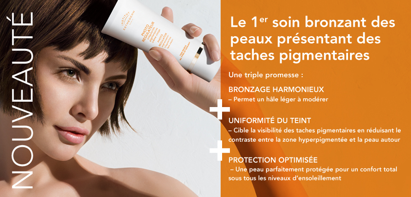 soin bronzant esthederme taches pigmentaires